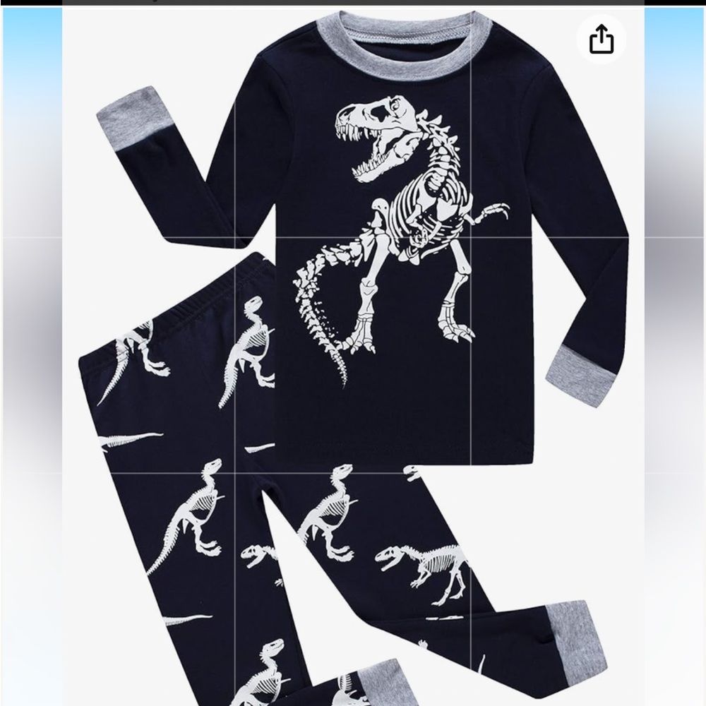 NWOT BOYS 100% 🦕 cotton pjs